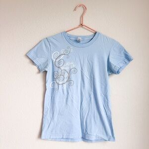 Vintage | Sorority Light Blue Graphic T-Shirt
